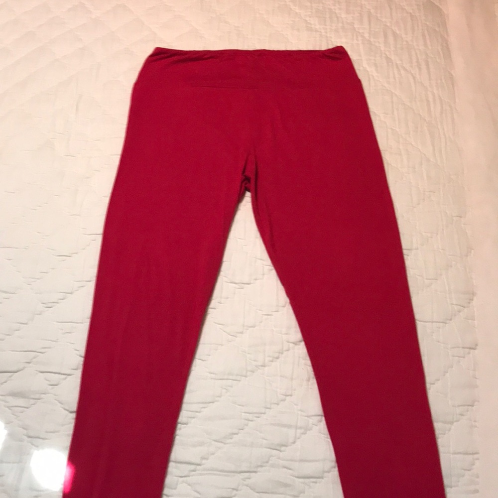 Solid Pink LuLaRoe Leggings TC
